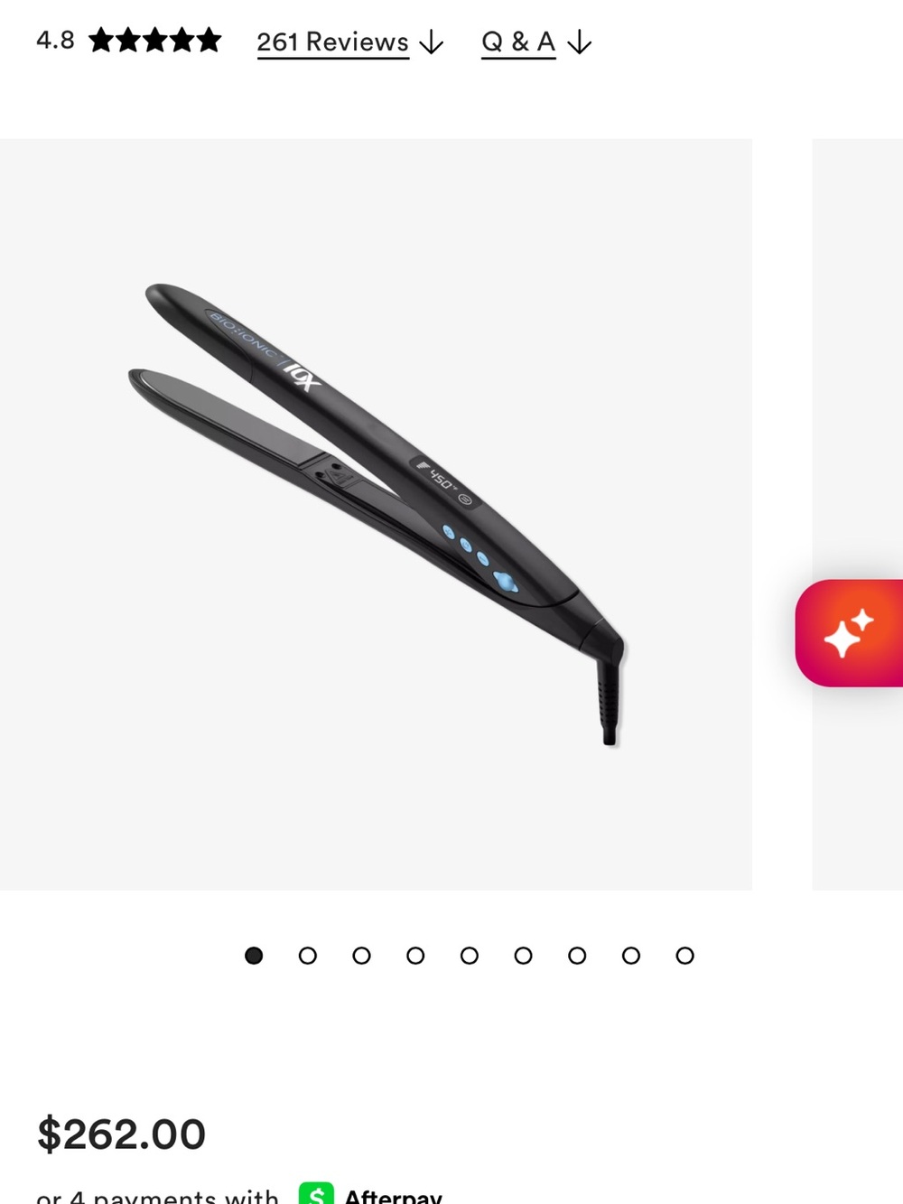 CHI G2 Black Ceramic Flat Iron Hair Straightener